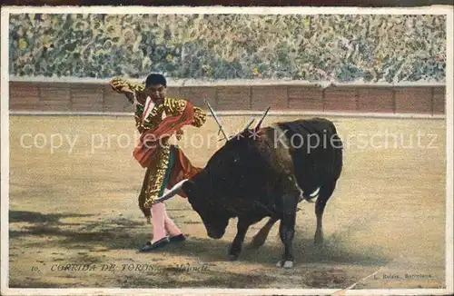 Stierkampf Corrida de Toros Molinete  Kat. Sport