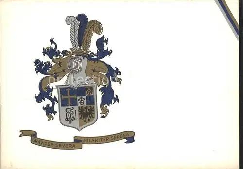 Studentika K. St. v. Carolingia Aachen Wappen Kat. Studentika