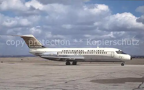 Flugzeuge Zivil Continental Airlines McDonnell Douglas DC 9 15F Kat. Airplanes Avions