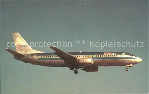 Flugzeuge Zivil USAir B 737 400 Kat. Airplanes Avions