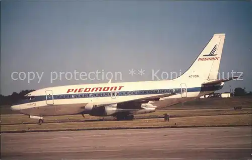 Flugzeuge Zivil Piedmont B 737 200 Kat. Airplanes Avions