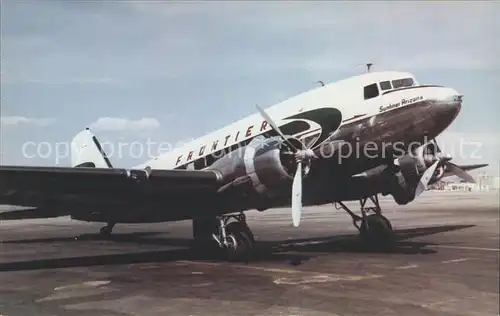 Flugzeuge Zivil Frontier Airlines DC 3  Kat. Airplanes Avions