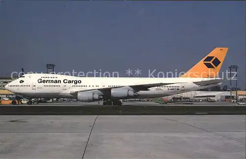 Flugzeuge Zivil German Cargo Boeing 747 230B c n 22363 D ABYT  Kat. Airplanes Avions