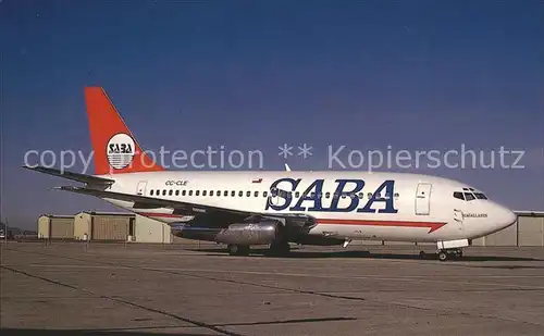 Flugzeuge Zivil SABA Boeing 737 247 c n 19606 CC CLE  Kat. Airplanes Avions