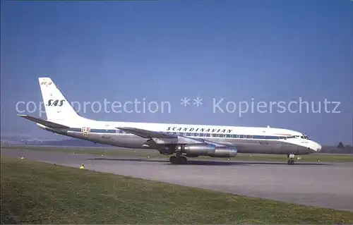 Flugzeuge Zivil SAS Scandinavian Douglas DC 8 30 OY KTA c n 45384 50 Kat. Airplanes Avions