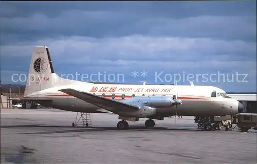 Flugzeuge Zivil Hawker Siddeley 748 214 G ATAM c n 1576 BKS Transport  Kat. Airplanes Avions