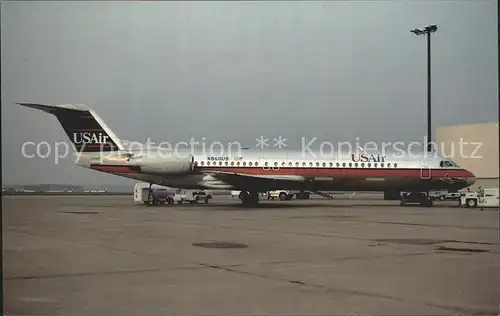 Flugzeuge Zivil USAir Fokker 100 N850US  Kat. Airplanes Avions