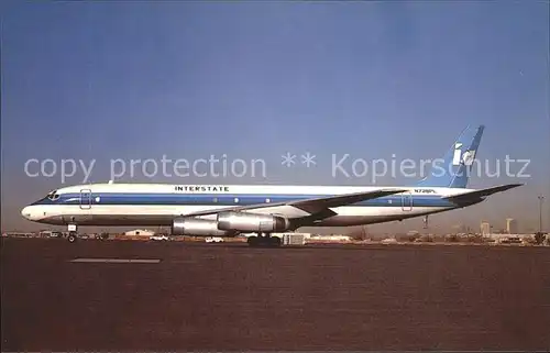 Flugzeuge Zivil Interstate McD Douglas DC 8 62 N728PL c n 45918  Kat. Airplanes Avions