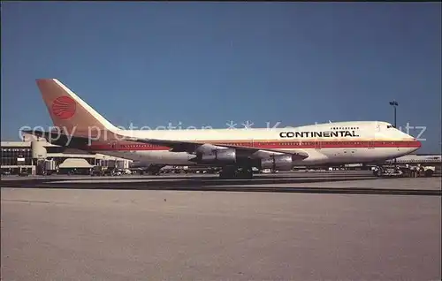 Flugzeuge Zivil Continental Boeing 747 238B  Kat. Airplanes Avions
