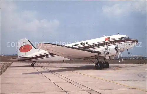 Flugzeuge Zivil Pamfilya DC 3C TC ALI c n 12830 Kat. Airplanes Avions