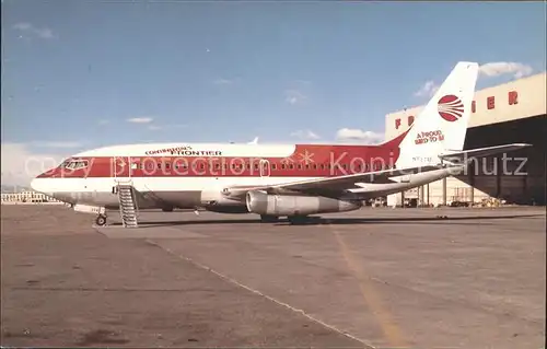 Flugzeuge Zivil Continental Frontier B 737 Kat. Airplanes Avions