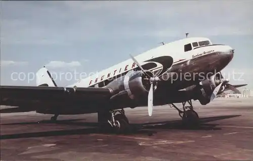 Flugzeuge Zivil Frontier Airlines DC 3 Kat. Airplanes Avions
