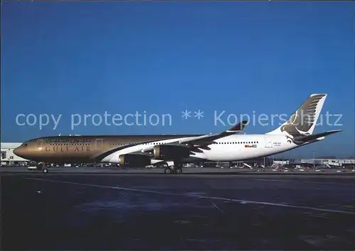 Flugzeuge Zivil Gulf Air Airbus 340 313 A40 LH c n 215 Kat. Airplanes Avions