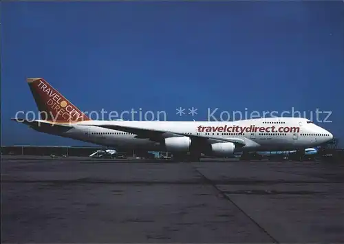 Flugzeuge Zivil Travel City Direct Boeing 747 267B TF ABA c n 22530 531 Kat. Airplanes Avions