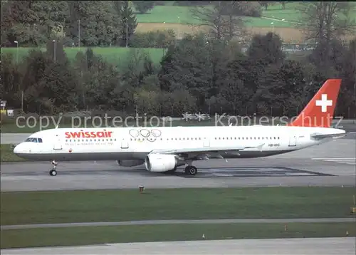 Swissair Airbus Industrie A321 111 HB IOC c n 520 Kat. Flug