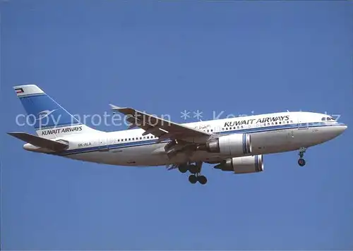 Flugzeuge Zivil Kuwait Airways Airbus Industrie A310 308 9K ALA c n 647 Kat. Airplanes Avions