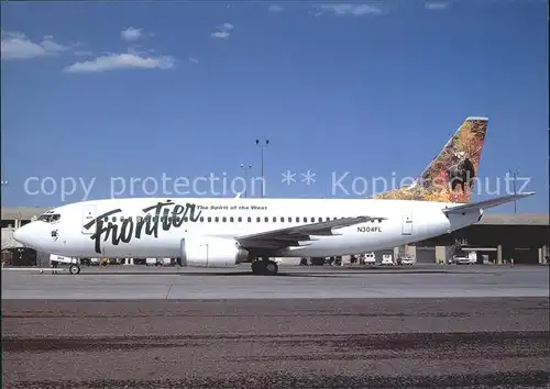 Flugzeuge Zivil Frontier Airlines Caribou tail Boeing 737 300 N304FL  Kat. Airplanes Avions