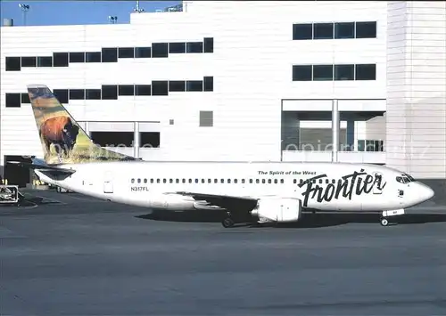 Flugzeuge Zivil Frontier Airlines Bison tail Boeing 737 300 N317FL  Kat. Airplanes Avions