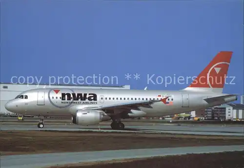 Flugzeuge Zivil Northwest Airlines A319 114 D AVWL c n 1865 Kat. Airplanes Avions