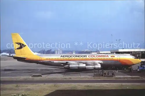 Flugzeuge Zivil Aerocondor Colombia Boeing 707 123 HK 1942 c n 17643 42 Kat. Airplanes Avions