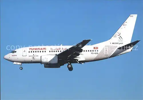 Flugzeuge Zivil Tunisair B 737 600 TS IOQ  Kat. Airplanes Avions