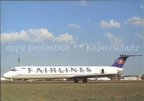 Flugzeuge Zivil Fairlines MD 81 LX FAA c n 48051 975 Kat. Airplanes Avions