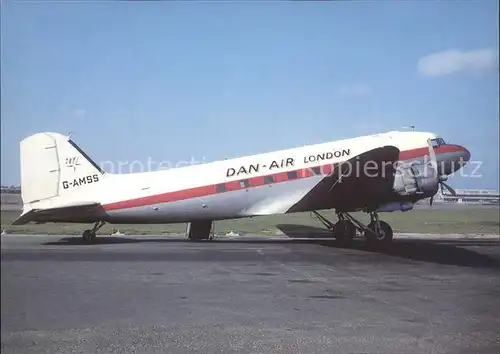 Flugzeuge Zivil Dan Air London Douglas DC 3C G AMSS cn 16092 Kat. Airplanes Avions