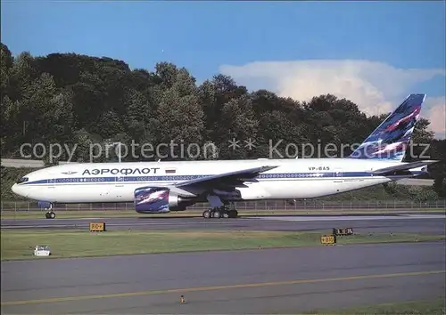 Flugzeuge Zivil Aeroflot Boeing 777 200 VP BAS  Kat. Airplanes Avions