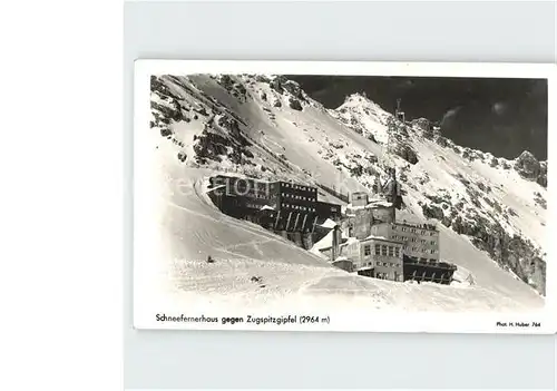 Foto Huber H. Nr. 764 Schneefernerhaus Zugspitzgipfel Kat. Fotografie