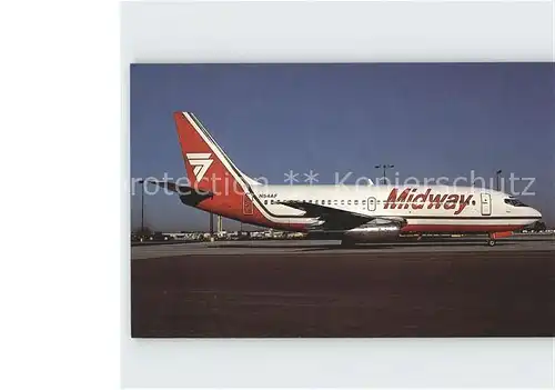 Flugzeuge Zivil Midway Boeing 737 2T4 Advanced  Kat. Airplanes Avions