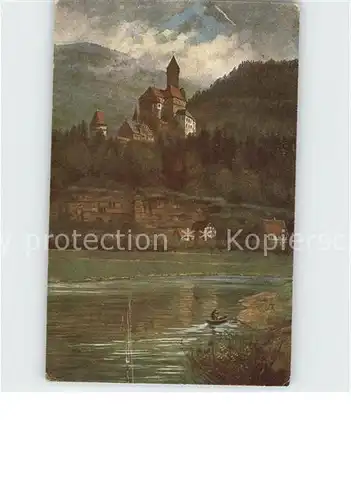 Hoffmann Heinrich Schloss Zwingenberg am Neckar  Kat. Kuenstlerkarte