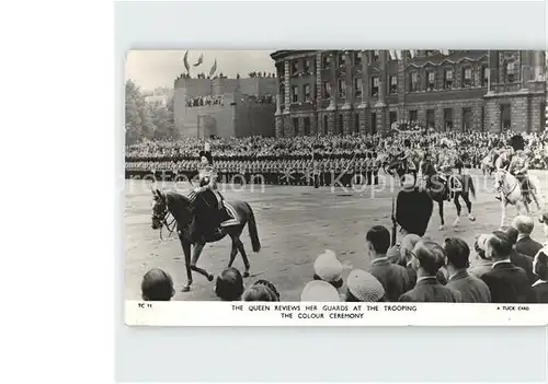 Adel England Queen Elizabeth Guards Trooping of the Color Ceremony  Kat. Koenigshaeuser