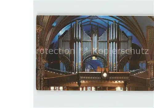 Kirchenorgel Montreal Quebec Basilique Notre Dame  Kat. Musik