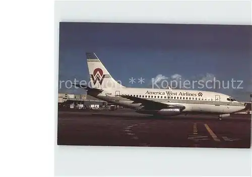 Flugzeuge Zivil America West Airlines Boeing 737 130 Kat. Airplanes Avions