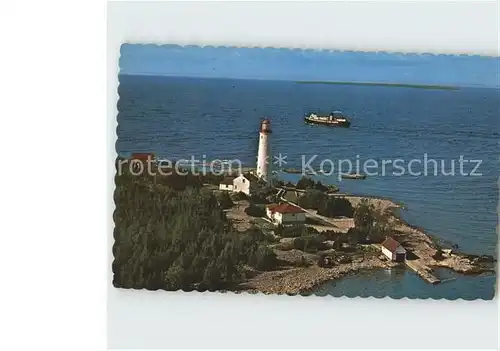 Leuchtturm Lighthouse Cove Island Light S.S. Norisle Canada Kat. Gebaeude