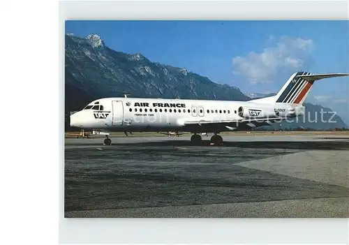 Flugzeuge Zivil Air France TAT Fokker F 28 4000 F GDUY Kat. Airplanes Avions