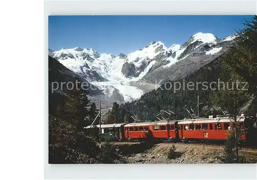 Bergbahn Monte Bello Morteratschgletscher Bernina Gruppe Kat. Bergbahn