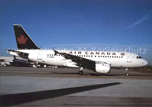 Flugzeuge zivil Air Canada Airbus A 319 C GBHN Kat. Airplanes Avions