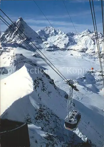 Seilbahn Klein Matterhorn Zermatt Obergabelhorn Kat. Bahnen