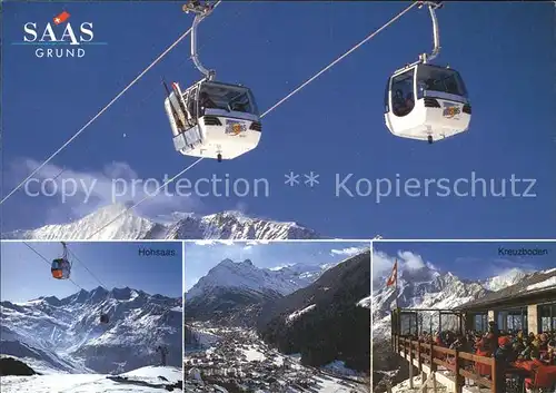 Seilbahn Hohsaas Saas Grund Kreuzboden Kat. Bahnen