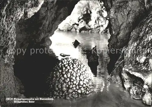 Hoehlen Caves Grottes Nymphenquelle Bienenkorb Hoelgrotten Baar Kat. Berge