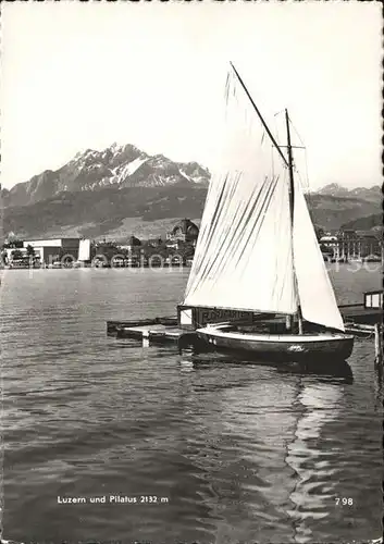 Segelboote Luzern Pilatus  Kat. Schiffe