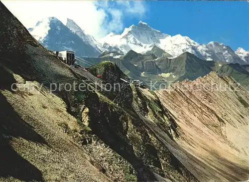 Seilbahn Bergstation Brienzer Rothorn Berner Alpen Kat. Bahnen