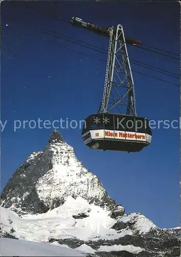 Seilbahn Klein Matterhorn Zermatt  Kat. Bahnen