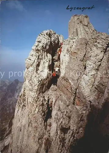 Bergsteigen Klettern Lysengrat Saentis-Rotsteinpass / Sport /