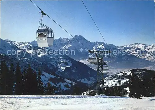 Seilbahn Barboleusaz Les Chaux Dents du Midi Kat. Bahnen