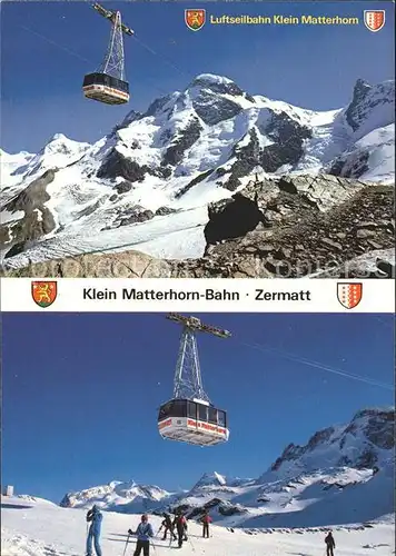 Seilbahn Klein Matterhorn Zermatt Breithorn Monte Rosa  Kat. Bahnen