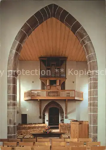 Kirchenorgel Kirche St. Chrischona Bettingen Kat. Musik