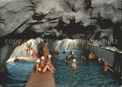 Hoehlen Caves Grottes Brigerbad Wallis Grottenschwimmbad  Kat. Berge
