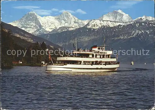 Motorschiffe MS Jungfrau Thunersee Eiger Moench Jungfrau Kat. Schiffe